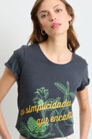 Polera Manga Corta Gris iO 14620225004113