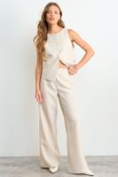 Pantalon Liso Beige iO 11020126054106