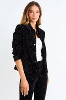 Casaca Lisa Con Diseño Negro Ash 17507126005102