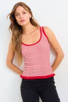 Polera Tejida Sin Mangas Rojo iO 18720126002103