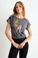 Polera Estampada Gris iO 14620126001163