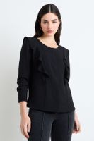 Blusas Manga Larga Negro Ash 14007225003102