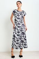Vestido Largo Print Negro Ash 13507225003102