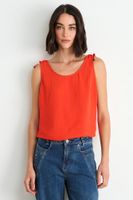 Blusa Lisa Sin Mangas Rojo Ash 14007126051103