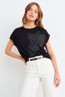 Polera Estampada Negro iO 14604225092102