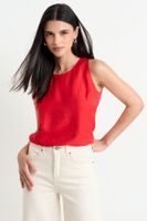 Blusa Lisa Sin Mangas Rojo Ash 14007225064103