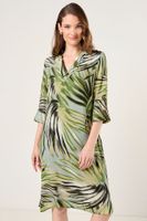 Vestido Viscosa Tunica Verde Militar Ma Griffe 13102225055107