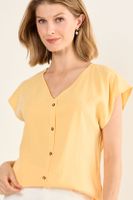 Blusa Escote En V Naranjo Ma Griffe 14002126001131