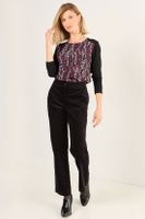 Pantalon Corte Pretina Negro Ma Griffe 11002126053102