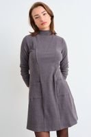 Vestido Liso Gris iO 13020126004163