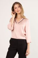 Blusas Manga Larga Rosa Ma Griffe 14002225055123