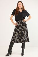 Falda Larga Negro Ma Griffe 12102225001102