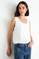 Blusa Lisa Sin Mangas Crudo Ash 14007126004105