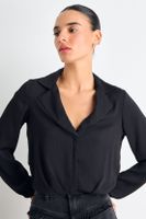 Blusas Manga Larga Negro iO 14020225051102