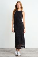 Vestido Liso Largo Negro iO 13420126003102