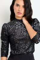 Polera Manga Larga Negro iO 14320225003102