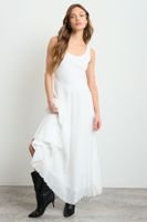 Vestido Liso Largo Crudo iO 13420225052105