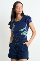 Polera Estampada Azul Marino iO 14620225008104