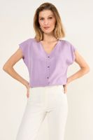 Blusa Escote En V Morado Ma Griffe 14002126001211