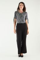Pantalon Wide Con Corte Negro Ma Griffe 11002125100102