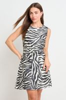 Vestido Corto Animal Print Negro Ash 13107225054102