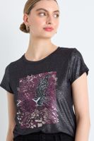 Polera Manga Corta Negro iO 14620225001102