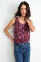 Blusa Fantasia Sin Mangas Burdeos Ash 14107126051112