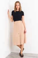 Falda Lisa Larga Beige iO 12304125002106