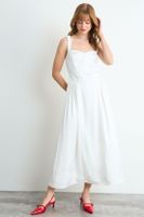 Vestido Liso Largo Crudo iO 13420126001105