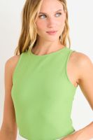 Polera Sin Mangas Lisa Verde Musgo Ash 14204225102107