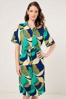 Vestido Camisero De Fantasia Blanco Ma Griffe 13102225012101