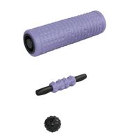 Foam Roller Pro 3 en 1 – Cilindro Masajeador Morado