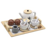 Set De Té Madera Con Accesorios
