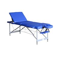 Camilla Plegable A3 Pro Ruedas Azul