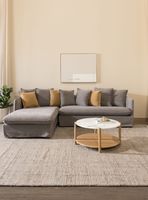 Sofá Jacinta Seccional Izquierdo Gris Mi Amoblé