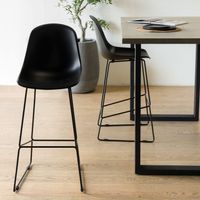 Taburete Alto Moses Negro