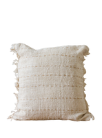 Cojin Almara Natural Con Flecos