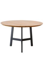 Mesa de comedor Osasuna negra roble 120 Amoblé