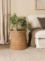 Mesa Rattan 50Cm Café Amoblé