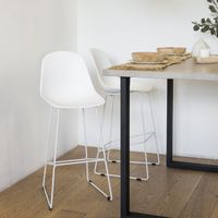 Taburete Alto Moses Blanco