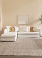 Sofá Jacinta Seccional Izquierdo Blanco Amoblé