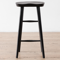 Taburete Petri Alto Negro