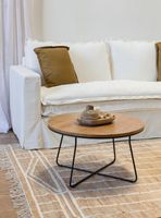 Mesa De Centro Circular Madera V