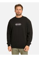 Poleron CR Rituals Ovals Crew Negro Hombre Rip Curl