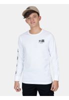 Polera ML Pacific Rinse Glass Off Blanco Infantil Rip Curl