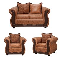 Juego de Living 2 1 1 Sofia PU Terracota