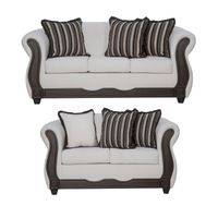 Juego de Living 3 2 Sofia Crudo