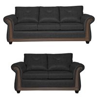 Juego de Living 3 2 Bristol Negro