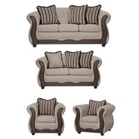 Juego de Living 3 2 1 1 Sofia Beige