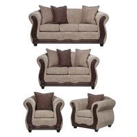 Juego de Living 3 2 1 1 Barcelona Beige